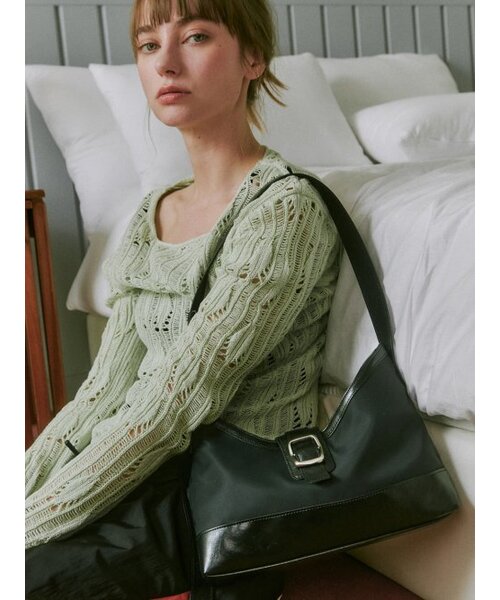 SEMICODE（セミコード）の「veil middle bag - nylon black（ショルダーバッグ・レディース・その他・FREE）」の2枚目の写真