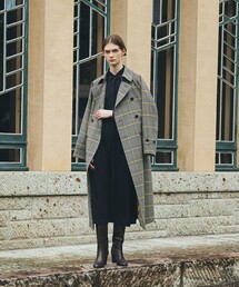 Paul Stuart（ポールスチュアート）の「カラードチェック　コート（トレンチコート）」