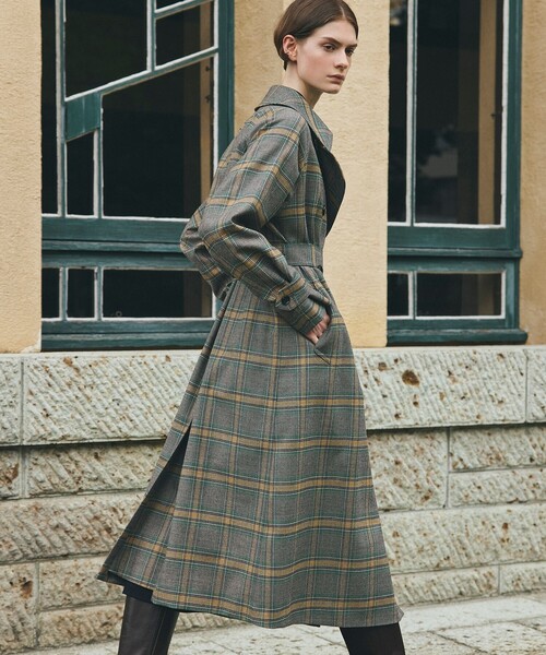 セール】カラードチェック コート（トレンチコート）｜Paul Stuart