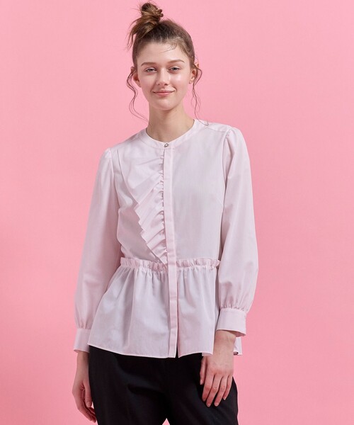 TOCCA(トッカ)の「ROSY RIPPLE ブラウス(シャツ/ブラウス・レディース・アイボリー系/ピンク系・0/4)」の3枚目の写真