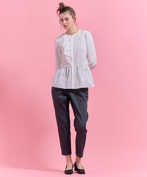 TOCCA(トッカ)の「ROSY RIPPLE ブラウス(シャツ/ブラウス・レディース・アイボリー系/ピンク系・0/4)」の8枚目の写真