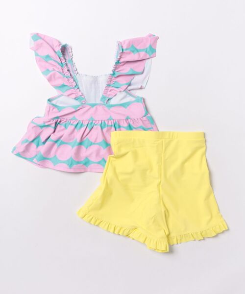 Ocean&Ground(オーシャン&グラウンド)の「【Ocean&Ground】フリルショルダーセットアップ水着/UVカット(水着・キッズ・マルチ/エメラルド/パープル・120/110/100/90/140/130)」の19枚目の写真