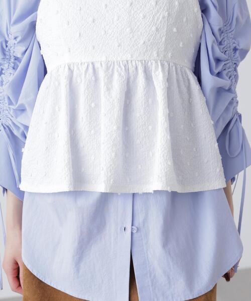 FREE'S MART（フリーズマート）の「◆ドットジャガードキャミソールビスチェ（シャツ/ブラウス・レディース・ベージュ/ホワイト/ブラック・FREE）」の22枚目の写真