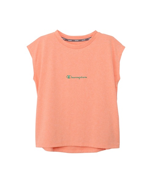 Champion(チャンピオン)の「【Champion/チャンピオン】レディース スリーブレスTシャツ(Tシャツ/カットソー・レディース・ライトオレンジ系1/ライトブルー/ブラック/ダークネイビー/ホワイト・LARGE/MEDIUM)」の5枚目の写真