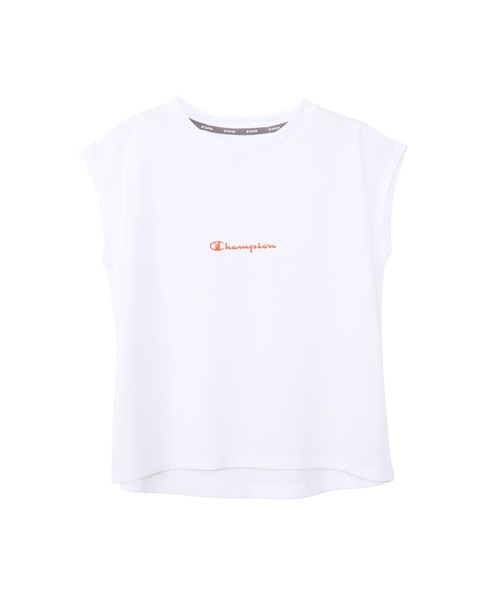 Champion(チャンピオン)の「【Champion/チャンピオン】レディース スリーブレスTシャツ(Tシャツ/カットソー・レディース・ライトオレンジ系1/ライトブルー/ブラック/ダークネイビー/ホワイト・LARGE/MEDIUM)」の1枚目の写真