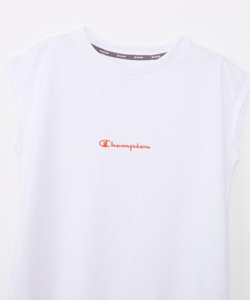 Champion(チャンピオン)の「【Champion/チャンピオン】レディース スリーブレスTシャツ(Tシャツ/カットソー・レディース・ライトオレンジ系1/ライトブルー/ブラック/ダークネイビー/ホワイト・LARGE/MEDIUM)」の14枚目の写真
