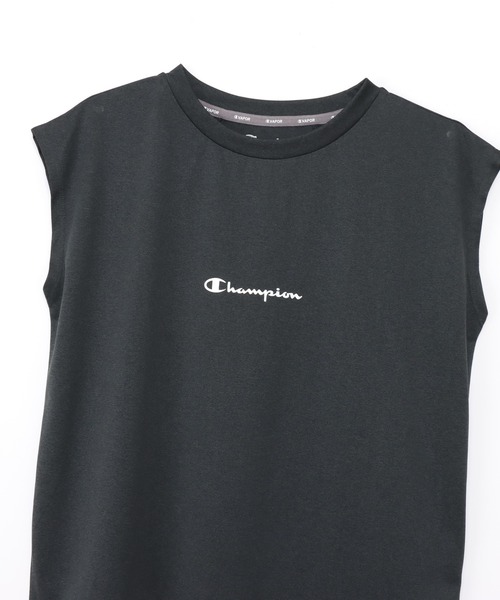 Champion(チャンピオン)の「【Champion/チャンピオン】レディース スリーブレスTシャツ(Tシャツ/カットソー・レディース・ライトオレンジ系1/ライトブルー/ブラック/ダークネイビー/ホワイト・LARGE/MEDIUM)」の22枚目の写真