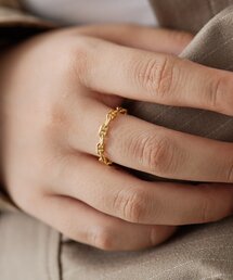 ear PAPILLONNER | 《スターリングシルバー使用》アンカーチェーンリング(リング)
