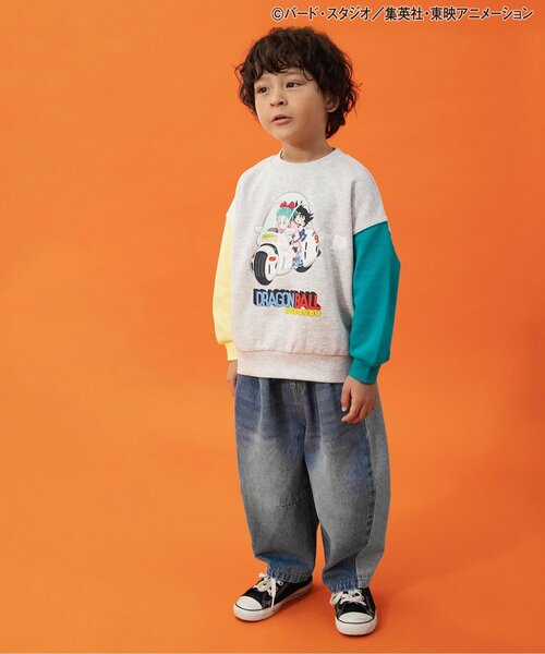 BREEZE（ブリーズ）の「サイドラインワイドデニムパンツ_ジュニア対応（デニムパンツ・キッズ・ブルー/サックスブルー・90/100/150/130/110/140/120）」の14枚目の写真