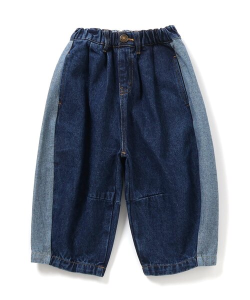 BREEZE（ブリーズ）の「サイドラインワイドデニムパンツ_ジュニア対応（デニムパンツ・キッズ・ブルー/サックスブルー・90/100/150/130/110/140/120）」の11枚目の写真
