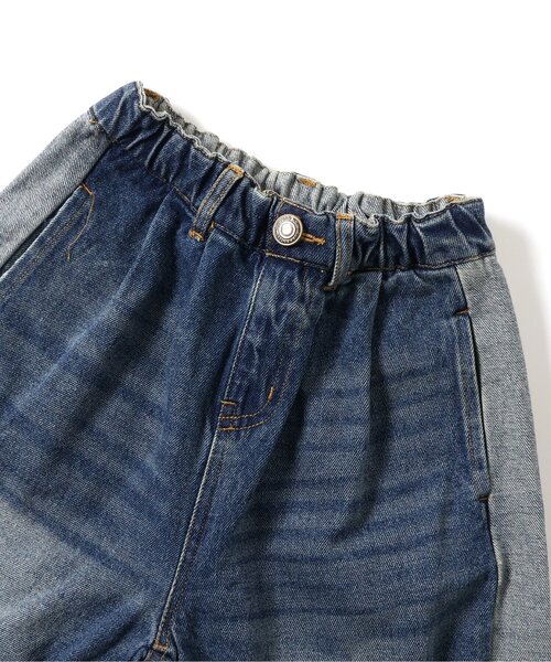 BREEZE（ブリーズ）の「サイドラインワイドデニムパンツ_ジュニア対応（デニムパンツ・キッズ・ブルー/サックスブルー・90/100/150/130/110/140/120）」の8枚目の写真