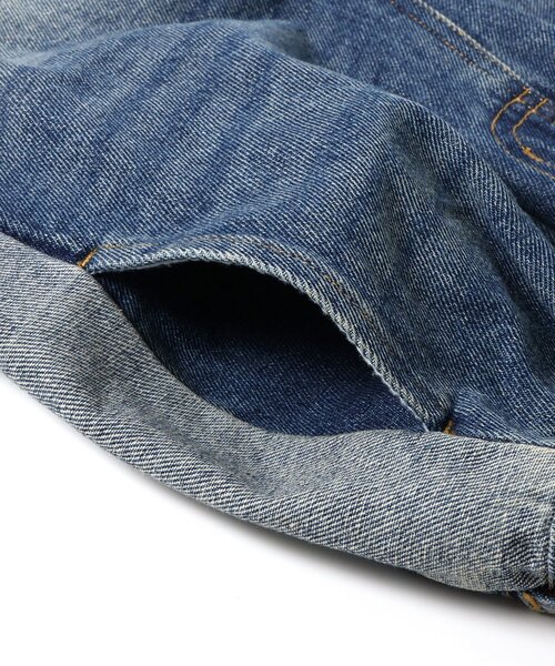 BREEZE（ブリーズ）の「サイドラインワイドデニムパンツ_ジュニア対応（デニムパンツ・キッズ・ブルー/サックスブルー・90/100/150/130/110/140/120）」の6枚目の写真