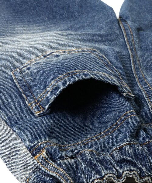 BREEZE（ブリーズ）の「サイドラインワイドデニムパンツ_ジュニア対応（デニムパンツ・キッズ・ブルー/サックスブルー・90/100/150/130/110/140/120）」の5枚目の写真