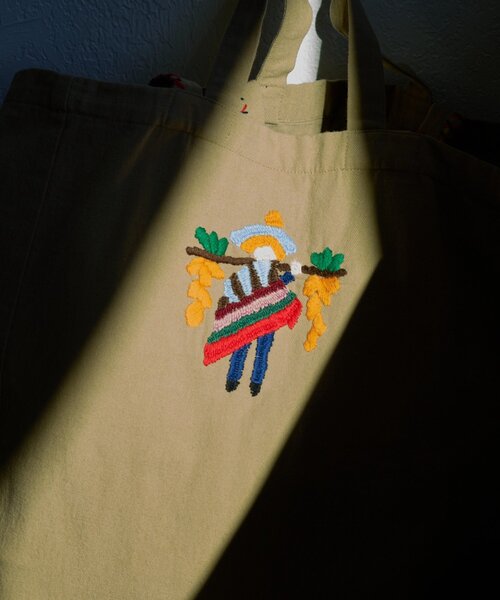 BEARDSLEY（ビアズリー）の「メキシカン刺繍Bag（トートバッグ・レディース・ベージュ・FREE）」の10枚目の写真