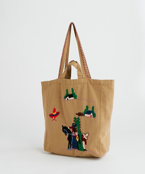 BEARDSLEY（ビアズリー）の「メキシカン刺繍Bag（トートバッグ・レディース・ベージュ・FREE）」の12枚目の写真