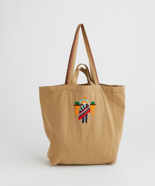 BEARDSLEY（ビアズリー）の「メキシカン刺繍Bag（トートバッグ・レディース・ベージュ・FREE）」の14枚目の写真