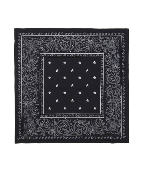 AMERICAN HOLIC（アメリカンホリック）の「シルキーバンダナ柄スカーフ（バンダナ/スカーフ・レディース・ブルー/ブラック/アイボリー・FREE）」の12枚目の写真