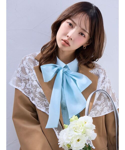 dazzlin（ダズリン）の「シングルテーラードジャケット（テーラードジャケット・レディース・グレー/ベージュ/チャコールグレー/アイボリー・FREE）」の14枚目の写真