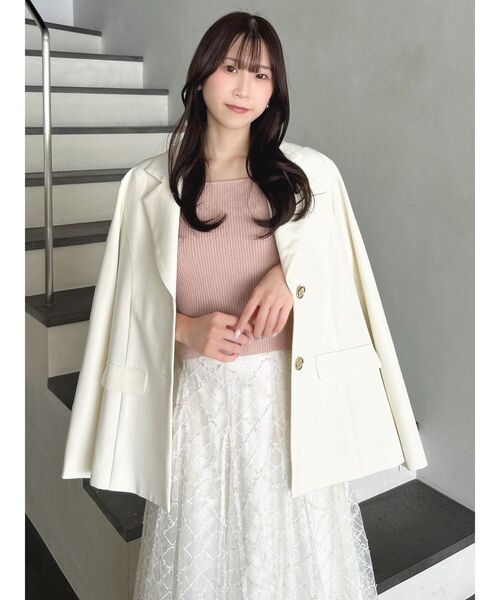 dazzlin（ダズリン）の「シングルテーラードジャケット（テーラードジャケット・レディース・グレー/ベージュ/チャコールグレー/アイボリー・FREE）」の15枚目の写真