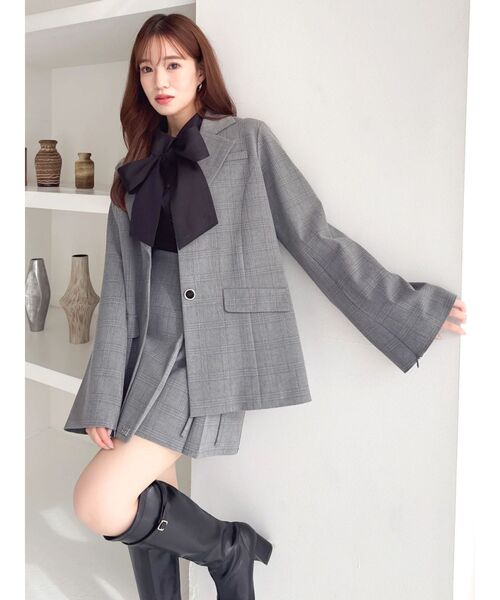 dazzlin（ダズリン）の「シングルテーラードジャケット（テーラードジャケット・レディース・グレー/ベージュ/チャコールグレー/アイボリー・FREE）」の22枚目の写真