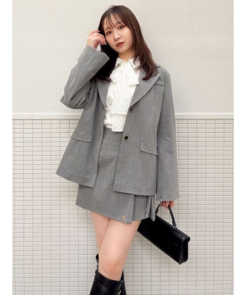 dazzlin(ダズリン)の「シングルテーラードジャケット(テーラードジャケット・レディース・グレー/ベージュ/チャコールグレー/アイボリー・FREE)」の22枚目の写真