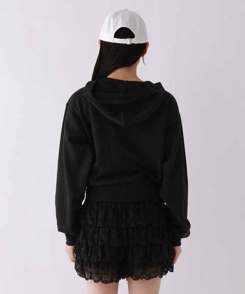 repipi armario(レピピ アルマリオ)の「BIGリボンWZIPパーカー(パーカー・キッズ・アイボリー/ブラック/グレー・SMALL/MEDIUM/LARGE)」の14枚目の写真