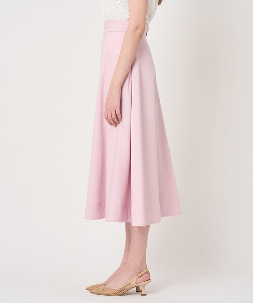 ANAYI(アナイ)の「【セットアップ対応商品】オックスストレッチフレア スカート(スカート・レディース・ピンク/ベージュ/ダークインディゴブルー・34/36/38)」の7枚目の写真