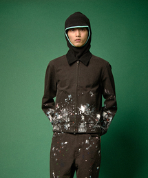 BIRTHDAYSUIT（バースデースーツ）の「PAINTED CLUB JACKET (BLACK)（その他アウター）」