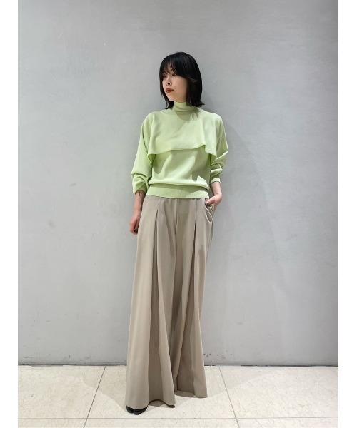 ESTNATION(エストネーション)の「ESTNATION / ボックスタックワイドパンツ(その他パンツ・レディース・ライトブルー/ベージュ/グレー・38/36)」の20枚目の写真