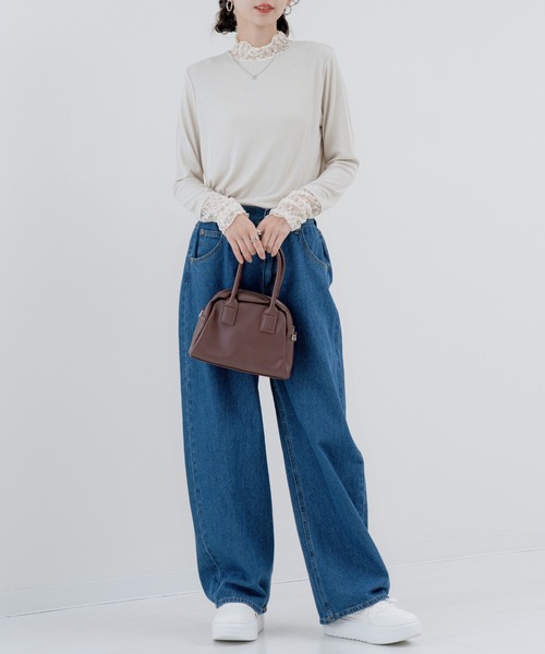 refinedworks（リファインドワークス）の「【refinedworks】加工感 が可愛い バギーカーブパンツ！（デニムパンツ・レディース・ネイビー/ブラック・FREE）」の15枚目の写真