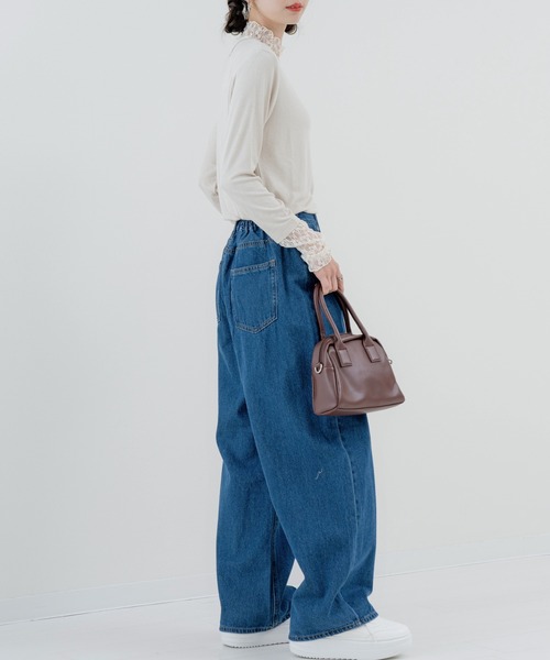 refinedworks（リファインドワークス）の「【refinedworks】加工感 が可愛い バギーカーブパンツ！（デニムパンツ・レディース・ネイビー/ブラック・FREE）」の18枚目の写真