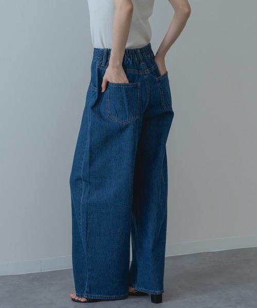 refinedworks（リファインドワークス）の「【refinedworks】加工感 が可愛い バギーカーブパンツ！（デニムパンツ・レディース・ネイビー/ブラック・FREE）」の22枚目の写真