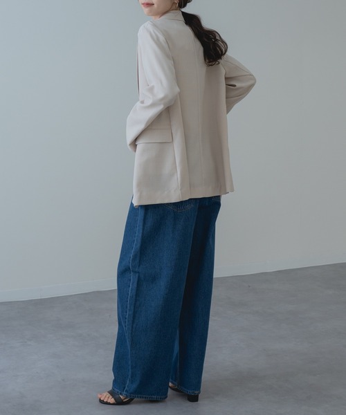 refinedworks（リファインドワークス）の「【refinedworks】加工感 が可愛い バギーカーブパンツ！（デニムパンツ・レディース・ネイビー/ブラック・FREE）」の9枚目の写真