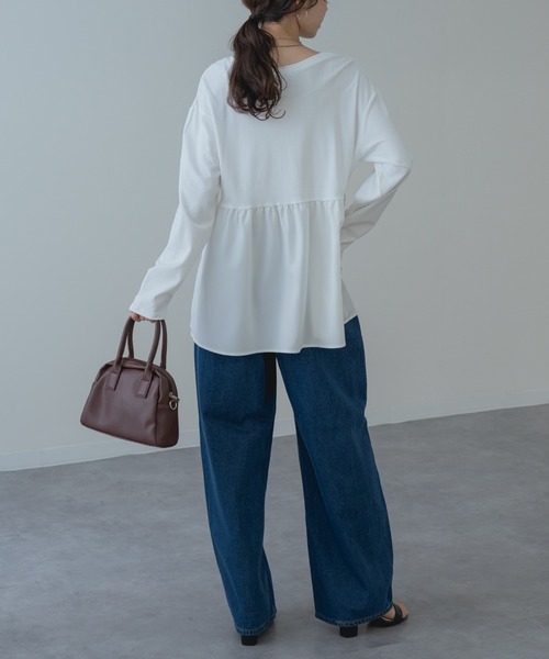 refinedworks（リファインドワークス）の「【refinedworks】加工感 が可愛い バギーカーブパンツ！（デニムパンツ・レディース・ネイビー/ブラック・FREE）」の21枚目の写真