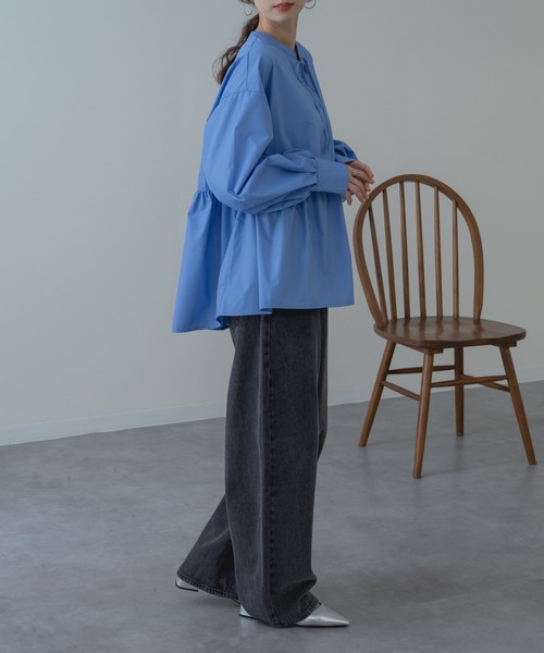 refinedworks（リファインドワークス）の「【refinedworks】加工感 が可愛い バギーカーブパンツ！（デニムパンツ・レディース・ネイビー/ブラック・FREE）」の16枚目の写真