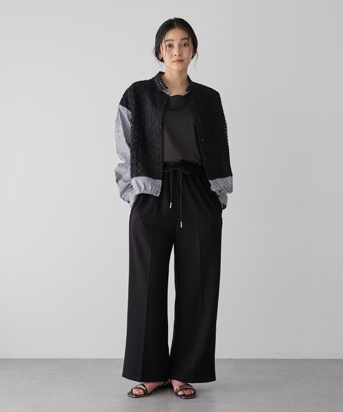 Editt by YECCA VECCA(エディットバイイェッカヴェッカ)の「レースMIXレイヤードデザインシャツ(シャツ/ブラウス・レディース・ホワイト/ブルー系その他6/ブラック系その他2・FREE)」の10枚目の写真