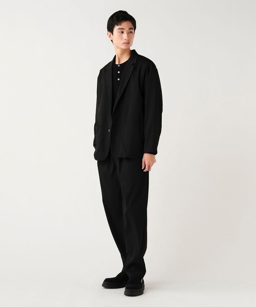 BEAMS HEART(ビームスハート)の「【4/23値下げ】コットンライク ポリツイル ジャケット&パンツ(セットアップ)【吸水速乾・接触冷感】(セットアップ・メンズ・ブラック/ネイビー・XL/L/M/S)」の4枚目の写真