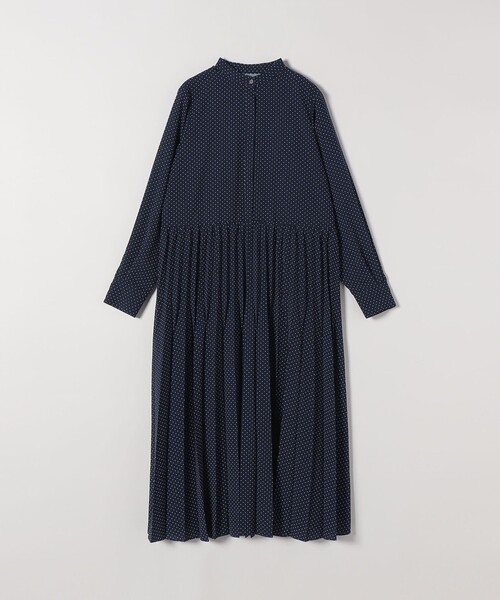 SHIPS any（シップス エニィ）の「SHIPS any:〈手洗い可能〉ドット バンドカラー プリーツ ロング ワンピース（ワンピース・レディース・ブラック/ネイビー・ONE SIZE）」の17枚目の写真
