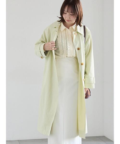 Te chichi（テチチ）の「ステンカラーコート《2026 spring catalog item》（その他アウター・レディース・ベージュ/グリーン系その他・F）」の5枚目の写真