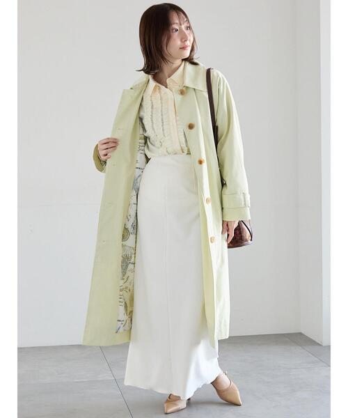 Te chichi（テチチ）の「ステンカラーコート《2026 spring catalog item》（その他アウター・レディース・ベージュ/グリーン系その他・F）」の6枚目の写真