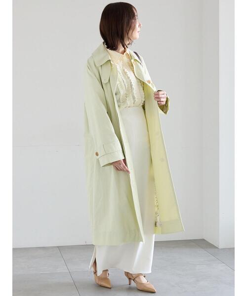 Te chichi（テチチ）の「ステンカラーコート《2026 spring catalog item》（その他アウター・レディース・ベージュ/グリーン系その他・F）」の7枚目の写真