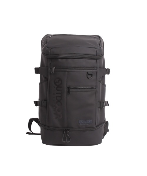 OUTDOOR PRODUCTS(アウトドアプロダクツ)の「PU合皮 大容量バックパック(バックパック/リュック・レディース・ブラック/ブラック×グレー・FREE)」の2枚目の写真