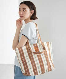 beej（ビージ）の「【別注】<beej>ストライプ 2WAY トートバッグ（トートバッグ）」
