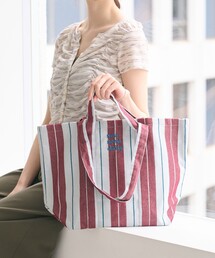 beej（ビージ）の「【別注】<beej>ストライプ 2WAY トートバッグ（トートバッグ）」