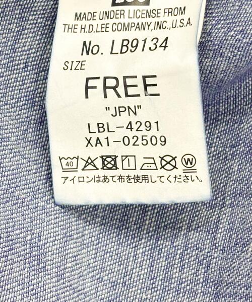 Lee（リー）の「『別注』Lee×DOORS　WORK SHIRTS ONE-PIECE（ワンピース・レディース・ライトブルー/ネイビー・ONE）」の7枚目の写真
