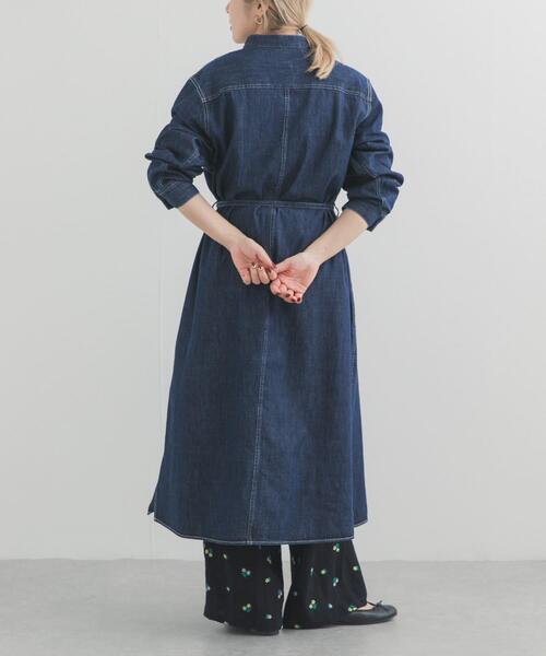 Lee（リー）の「『別注』Lee×DOORS　WORK SHIRTS ONE-PIECE（ワンピース・レディース・ライトブルー/ネイビー・ONE）」の11枚目の写真