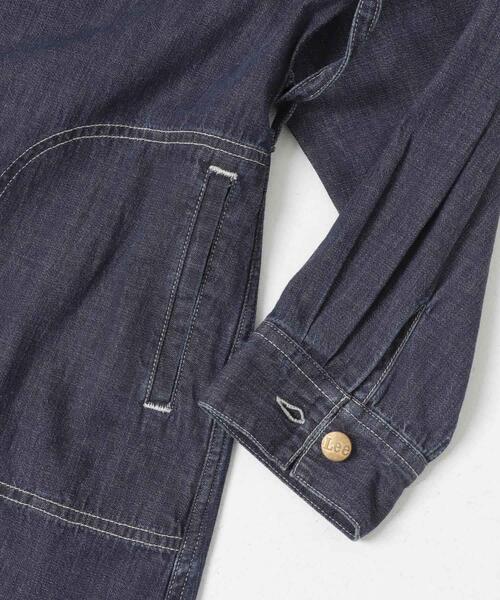 Lee（リー）の「『別注』Lee×DOORS　WORK SHIRTS ONE-PIECE（ワンピース・レディース・ライトブルー/ネイビー・ONE）」の17枚目の写真