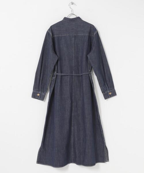 Lee（リー）の「『別注』Lee×DOORS　WORK SHIRTS ONE-PIECE（ワンピース・レディース・ライトブルー/ネイビー・ONE）」の19枚目の写真