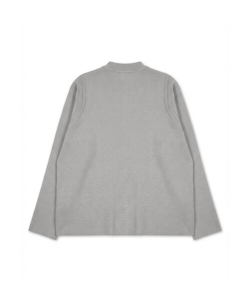 DESIGNWORKS（デザインワークス）の「【セットアップ対応】ダブルフェイスニットブルゾン（ブルゾン・メンズ・グレイッシュベージュ/ブラック・50/48/46）」の14枚目の写真