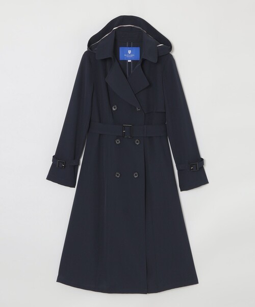 BLUE LABEL CRESTBRIDGE(ブルーレーベルクレストブリッジ)の「ツイルフレアトレンチコート(トレンチコート・レディース・ダークネイビー/ベージュ/ベビーピンク・38/36/40)」の14枚目の写真